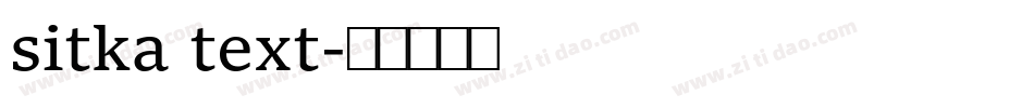 sitka text字体转换